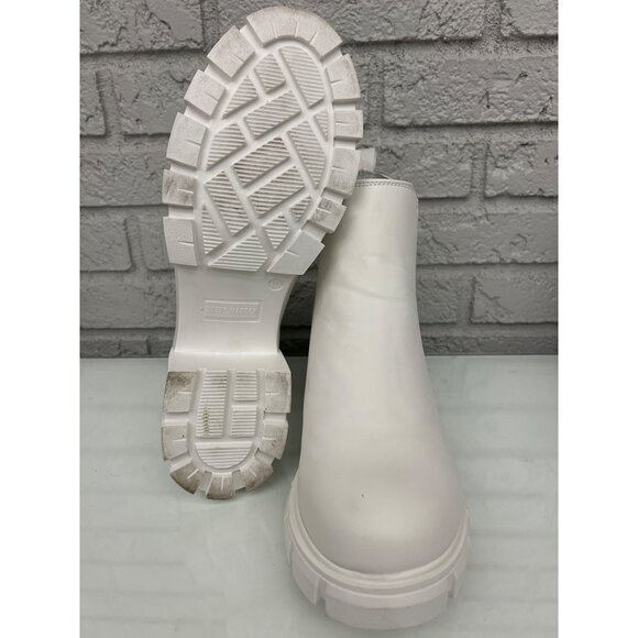 Steve Madden Women White Howler Chelsea Boot Size 10 - Picture 6 of 8
